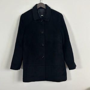 NEW 100% Wool Korean Designer Etranger Black CoatJavket